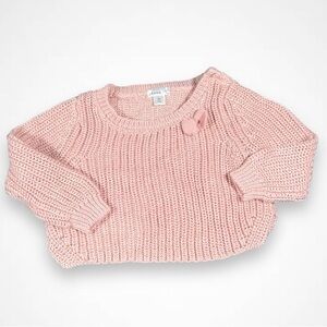 4/$20 Sears Pink Knitted  Sweater